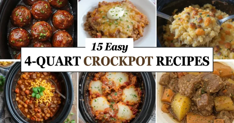 15 Easy 4-Quart Crockpot Recipes