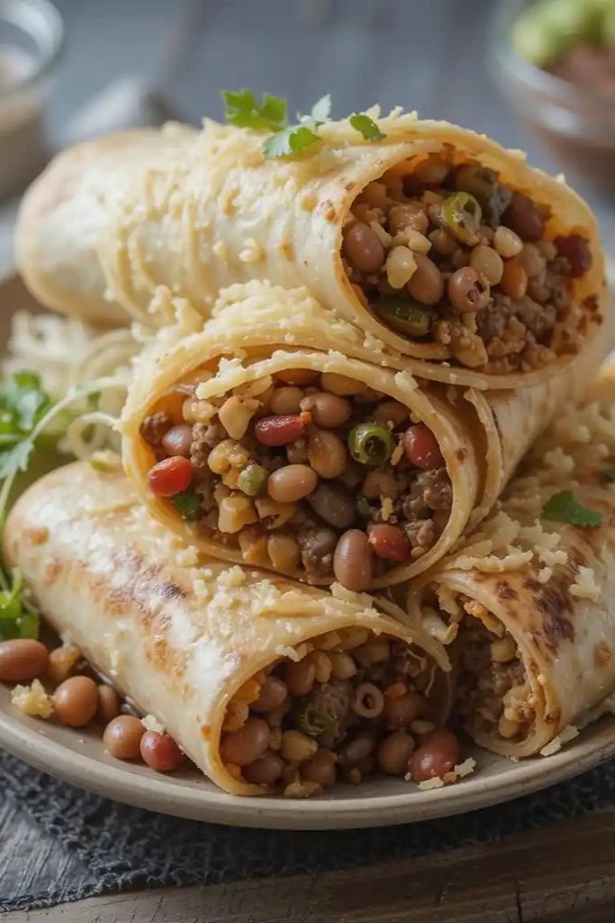 Beef and Bean Burritos