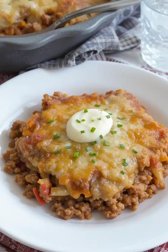 Cheesy Enchilada Casserole