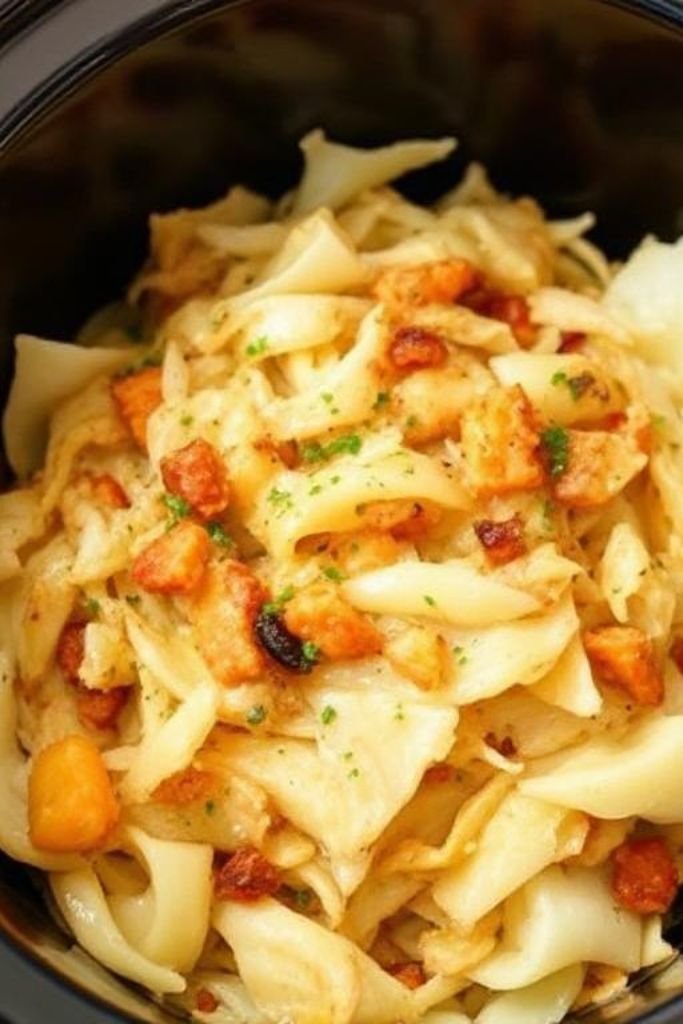 Simple Slow Cooker Cabbage