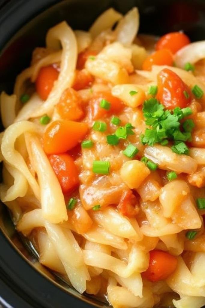 Sweet and Sour Crockpot Cabbage