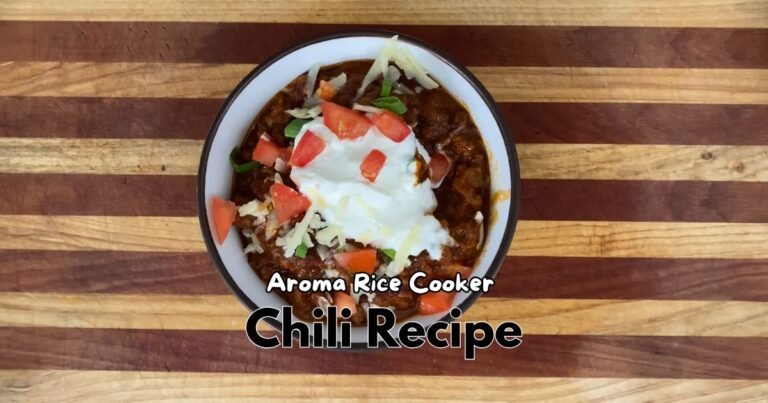 Aroma Rice Cooker Chili Recipe